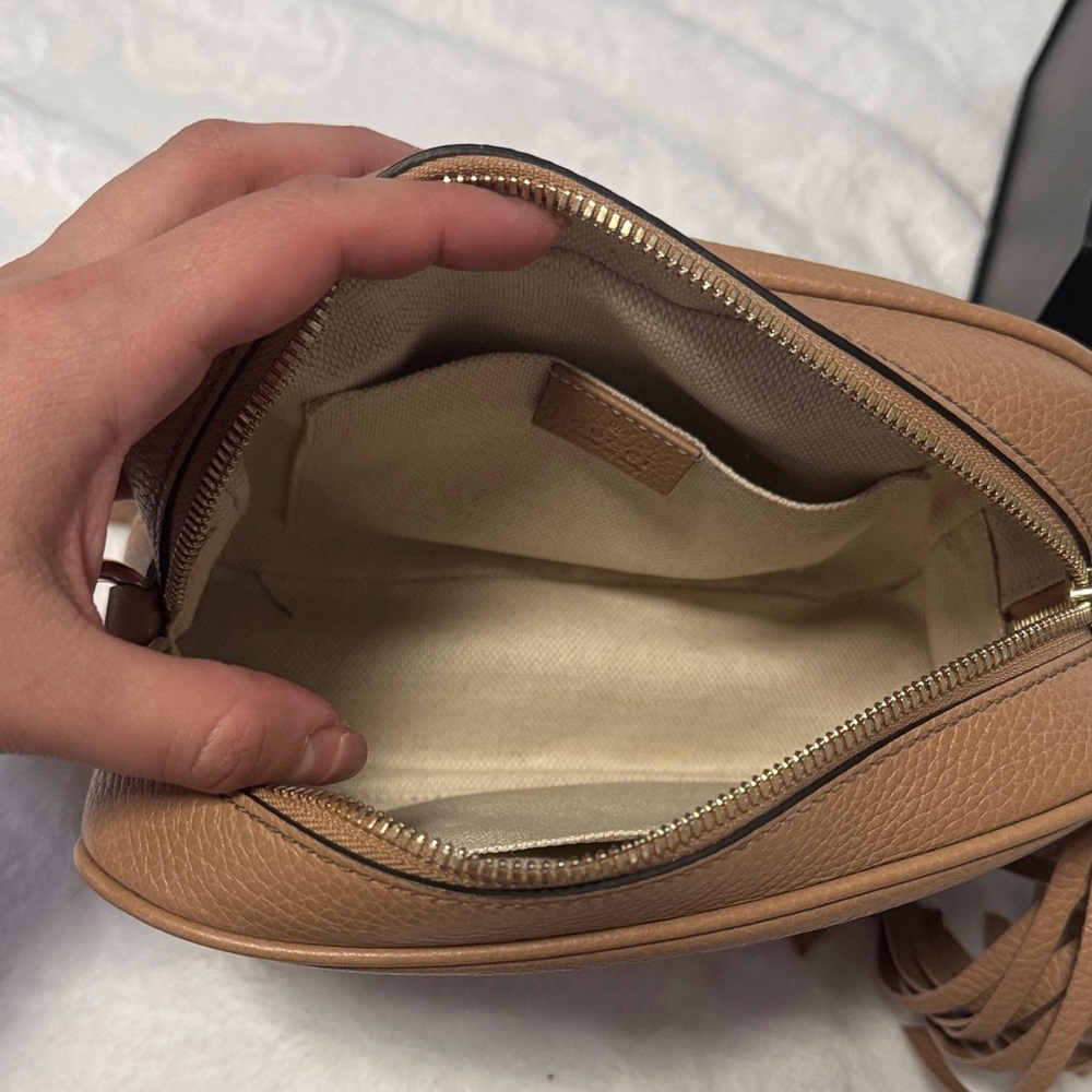 Gucci Brown Leather Crossbody Bag with Tassel - Picture 7 of 7
